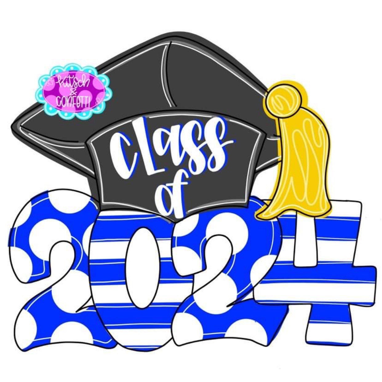 Acrylic Art & Collectibles class of 2024 2024 PREORDER Graduation door