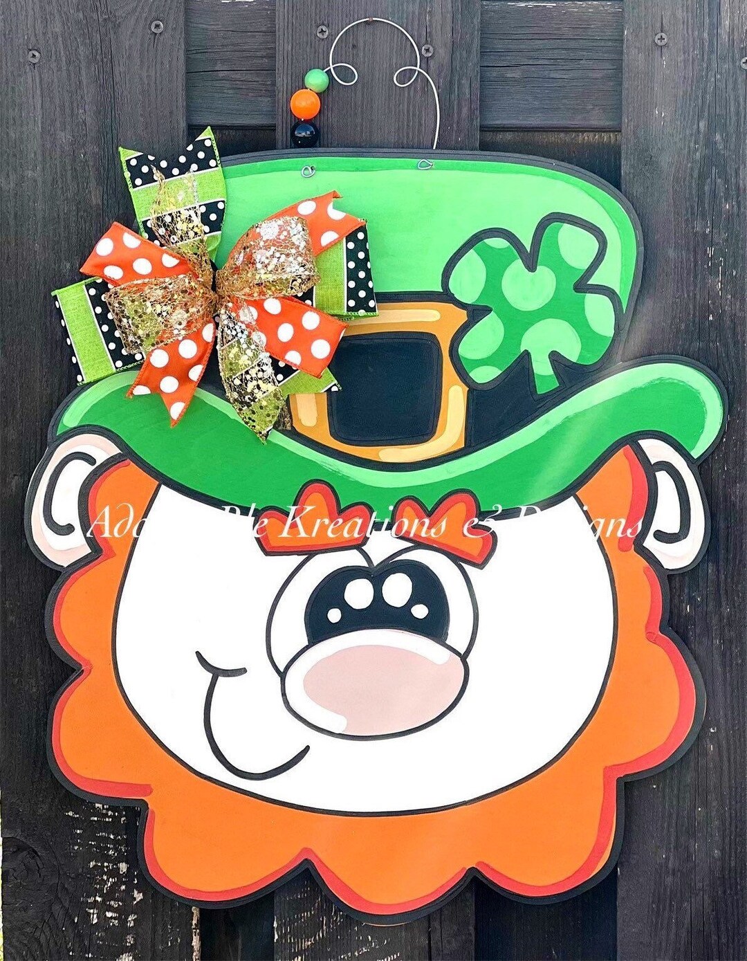 Saint Patrick’s Day Leprechaun, Leprechaun, Door Hanger, Lucky Door Hanger, St Patrick’s Day, 19 ...