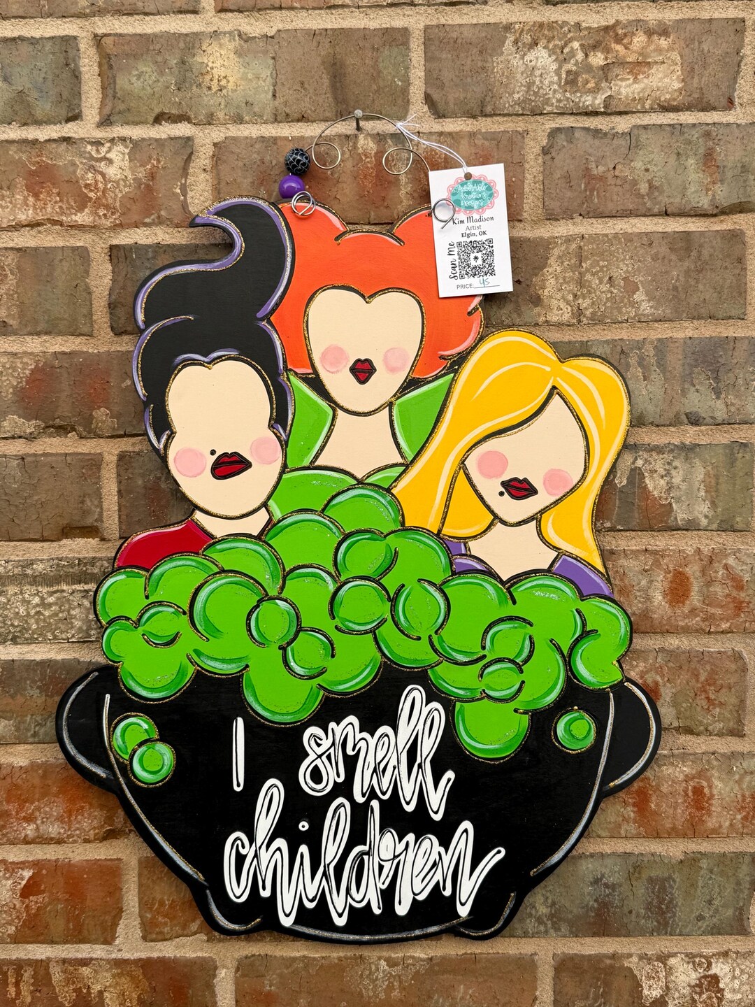 Hocus Pocus Cauldron Door Hanger: Halloween Fall Decor - Etsy