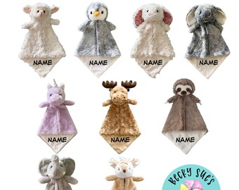 personalized baby lovey