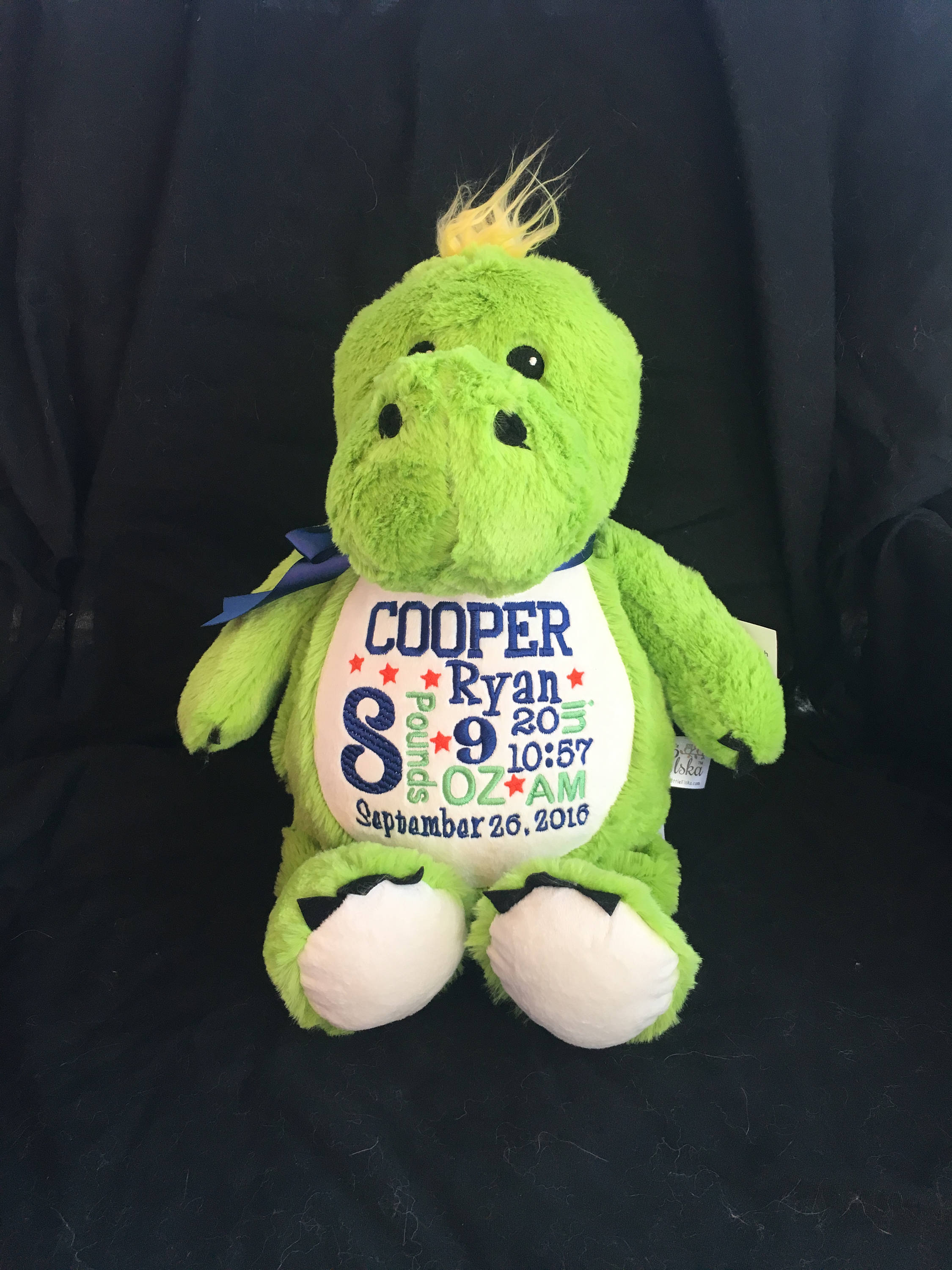 birth announcement stuffed animal, baby announcement animal, personal…