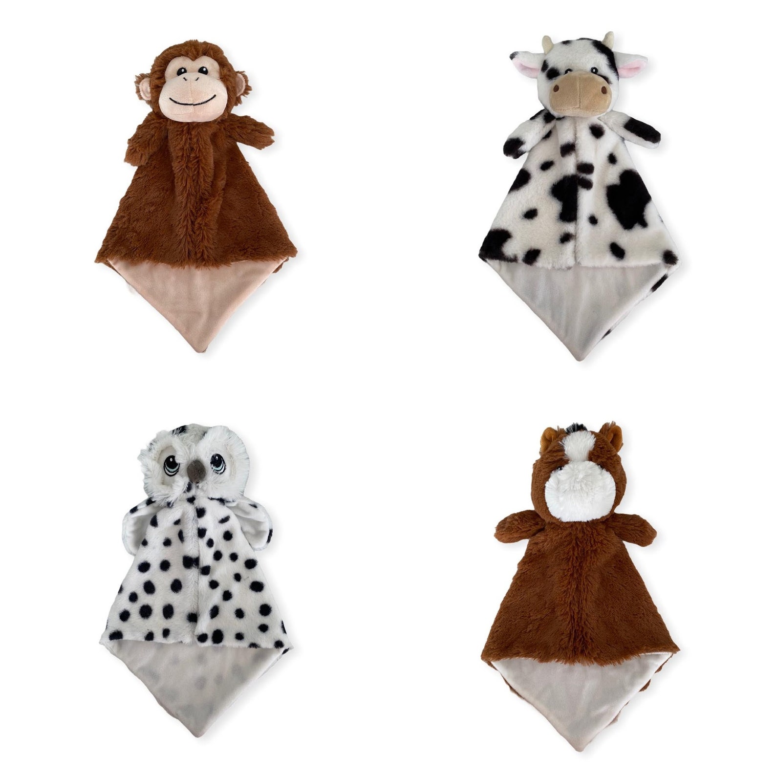 Personalized Baby Gift Baby Animal Lovey Blanket Soother Etsy