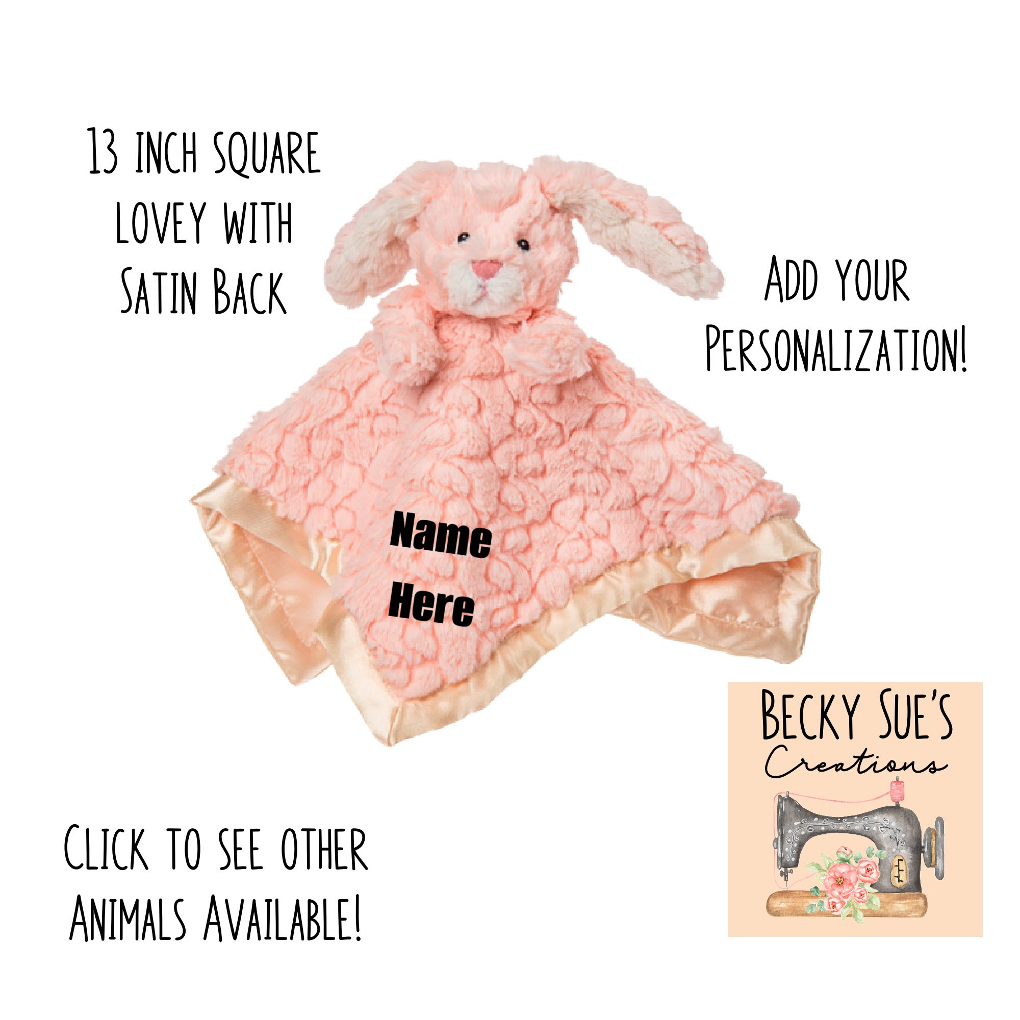 Satin lovey sale