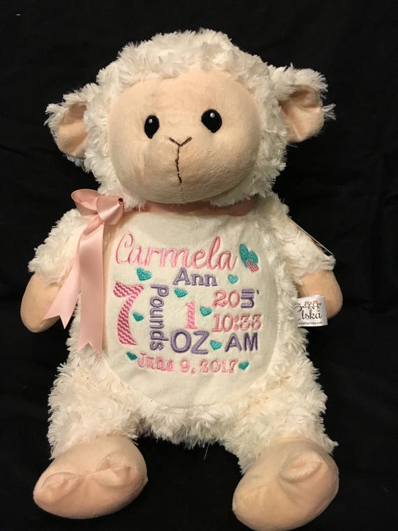Birth Announcement Plush Personalized Gift