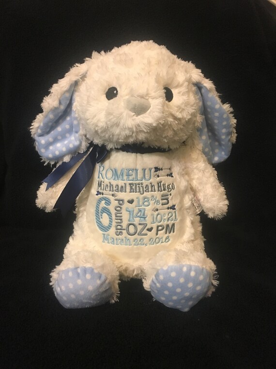 baby announcement stuffed animal