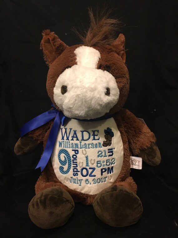 baby announcement stuffed animal
