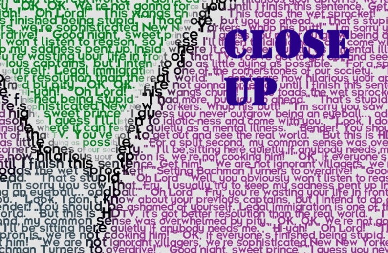 Futurama Turanga Leela Quotes Mosaic Framed 9X11 Limited | Etsy