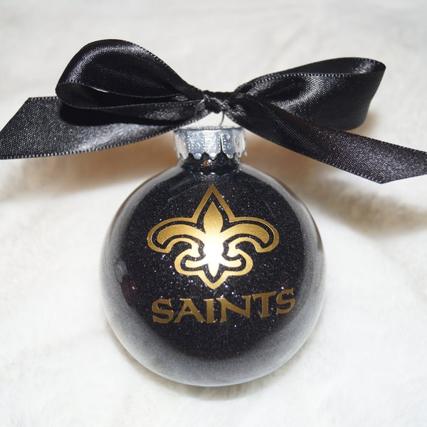 New Orleans Saints Christmas Ornaments.