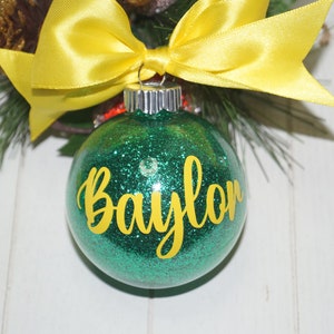Baylor University Christmas Ornament | Bears | Christmas Decor | Go Bears Ornament.