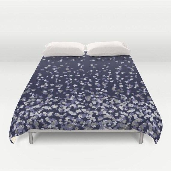Duvet Cover Or Comforter Floating Confetti Dots Lavender Etsy