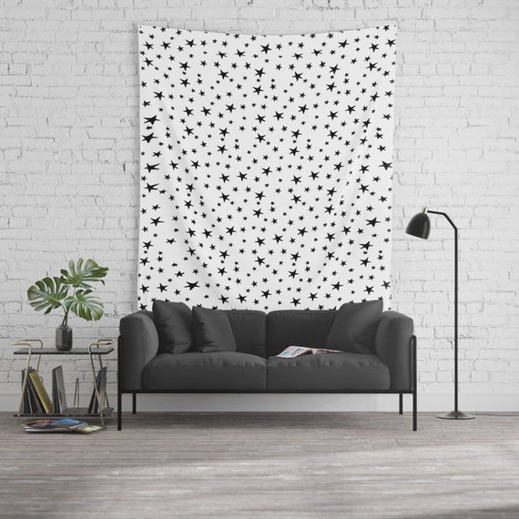 Small black and white tapestry hotsell