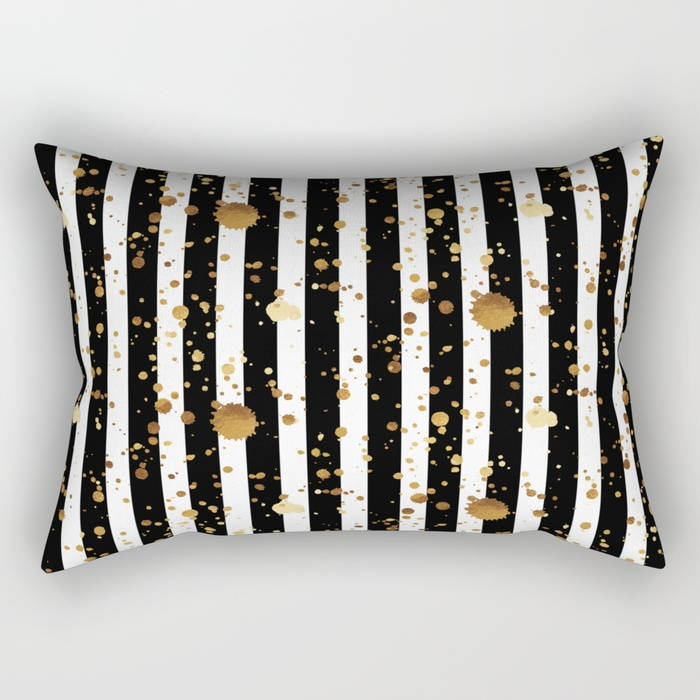 gold rectangle pillow