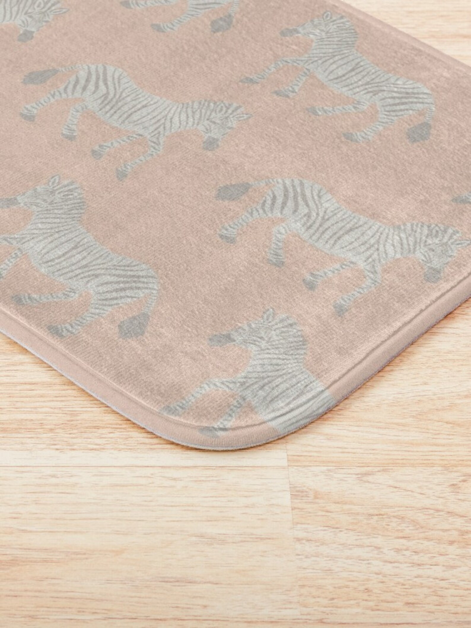 Cortina de ducha o estera de baño Zebra Parade Print Gris | Etsy