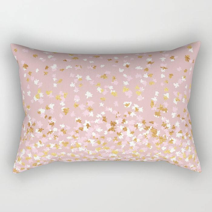 blush pink rectangle cushion