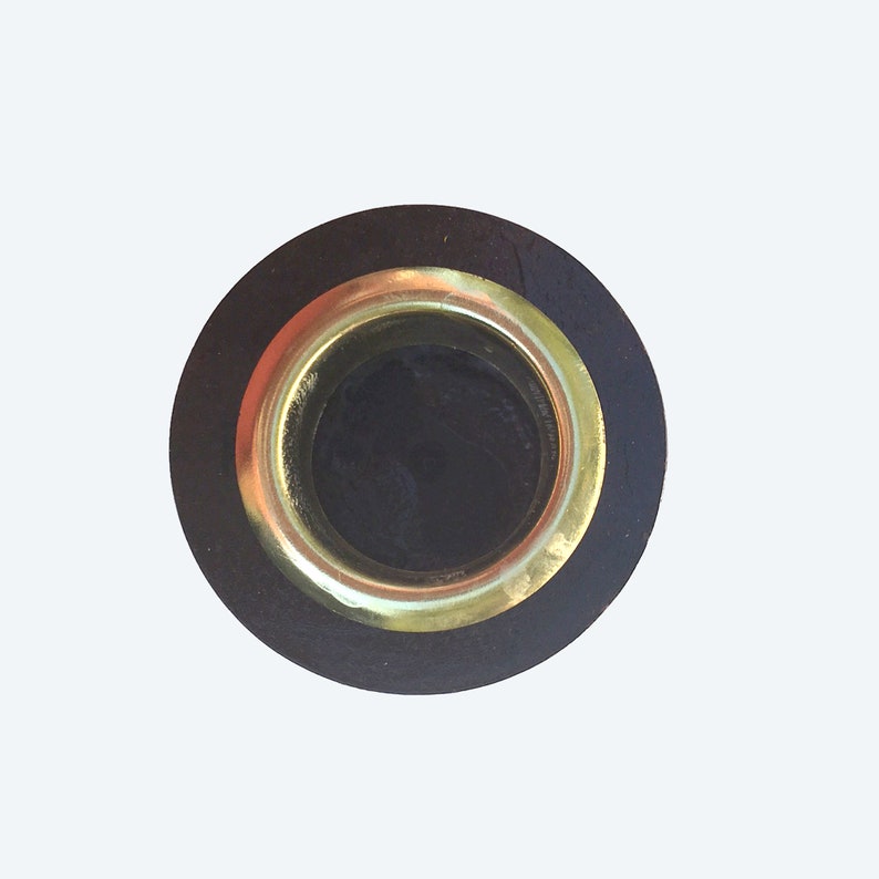 1 34 inch diameter - 9 14 inches tall Katalox Candlesticks dark brown to black