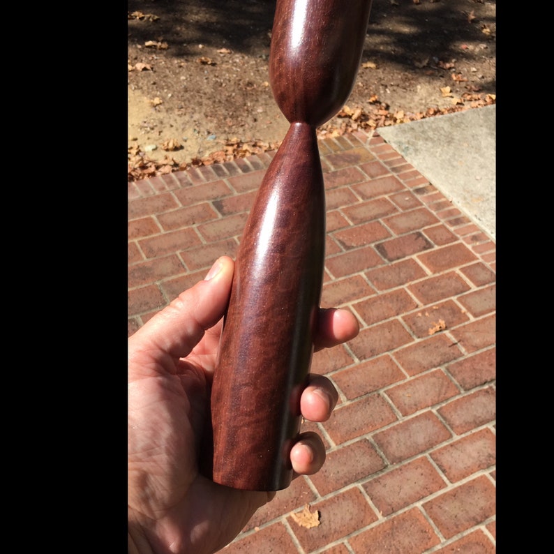 1 34 inch diameter - 9 14 inches tall Katalox Candlesticks dark brown to black