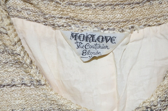 Morelove The Couturier Blouse Vintage 2 Piece Top… - image 6