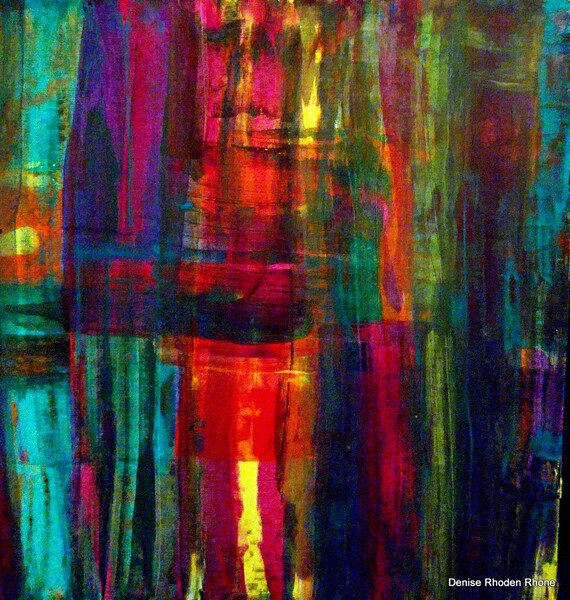 Small Square Acrylic Painting Wall Art Fine Abstract Art Etsy