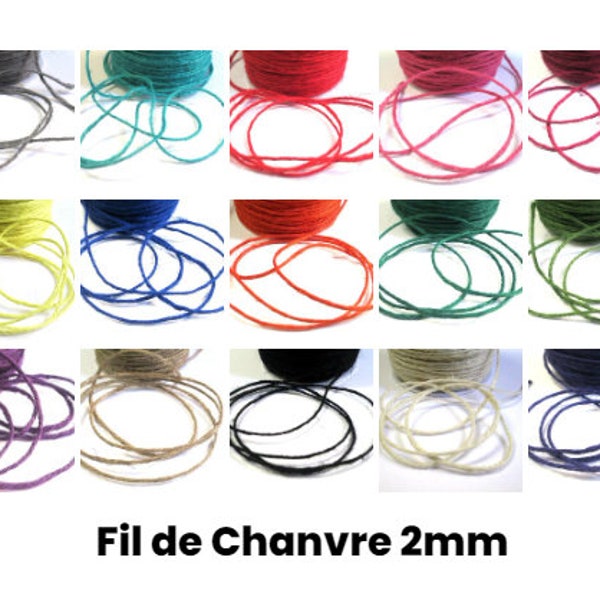 10M fil de chanvre 2mm