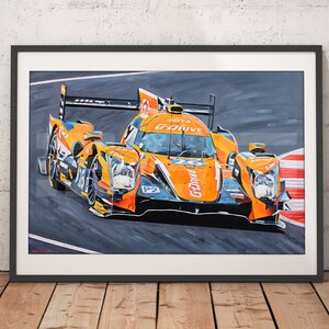 LMP2 G-Drive Racing Abstract - Oil Painting Print