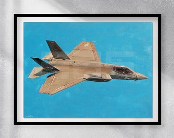 Avion d'attaque interarmées F-35 Lightning II Impression artistique