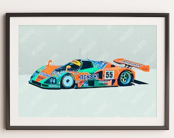 Mazda 787B Groupe C Vainqueur Le Mans 1991 - Impression physique