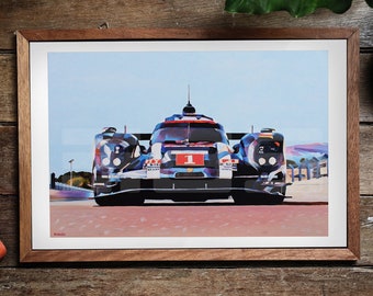 Impression d'art abstrait Porsche 919