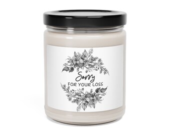 Thinking of You Candle, Scented Soy Candle, 9oz, Sympathy Soy Candle