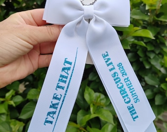 Handmade 5" inspired The Circus Live Summer Tour 2026 Music Concert Custom Colours Hair Bow Alligator Clip Gift Accessories