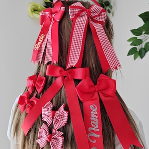 Personalisierte Name Haarschleife für Mädchen große Schleife Clip, benutzerdefinierte Schule Geschenk, Kleinkind Haarschmuck
