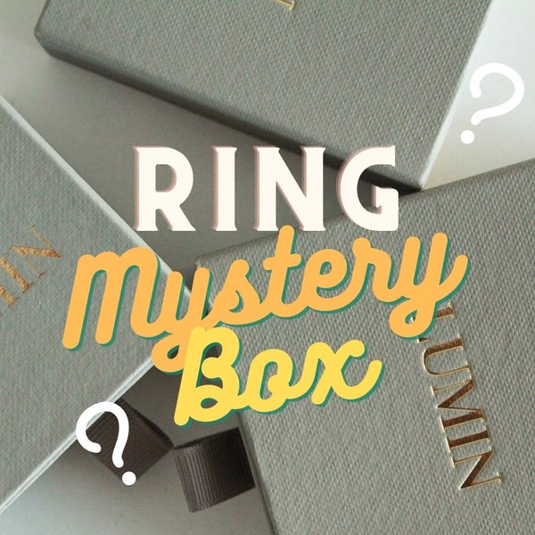 Ring Mystery Box, 3-5 bagues, bagues remplies d’or, bagues empilables en or, bagues de superposition en or, bague en or, bague empilable, bague gravée,