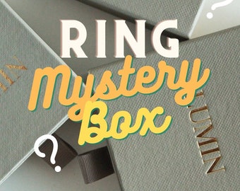 Ring Mystery Box, 3-5 bagues, bagues remplies d’or, bagues empilables en or, bagues de superposition en or, bague en or, bague empilable, bague gravée,