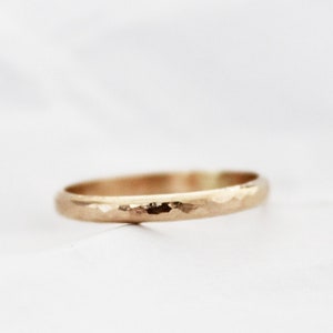 Gold Hammered Ring - Gold Band Ring - Simple Band Ring - Simple Gold Ring - Thick Hammered Band Ring - Simple Gold Ring - Gold Filled Ring