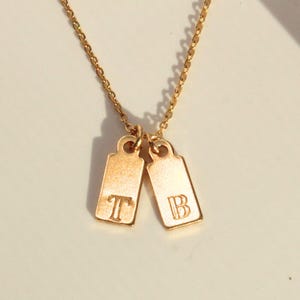 Gold Letter Necklace, 14 Gold Fill or Sterling Silver, Personalizable Jewelry Gift, Initial Pendant Necklace, Custom Letter Chain Necklace