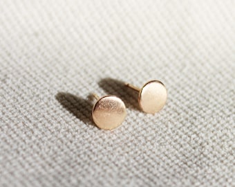 Tiny Dot Studs - Circle Stud Earrings - Dot Earrings - Gold Filled Stud - Simple Gold Earrings - Everyday Earrings - Gift for Her