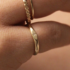 Pinky Signet Initial Ring, Initial Ring, Personalized Signet Ring, Tiny Signet Ring, 14k Gold Signet Ring, Engraved Ring, Gold Filled Ring