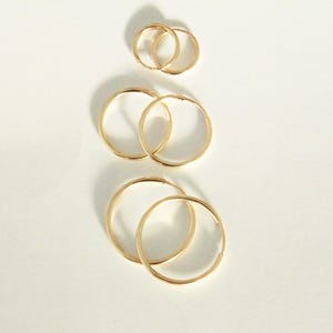 Gold Filled Hoop Earrings, Tiny Hoop Earrings, Gold Hoops, Tiny Gold Hoops, Huggie Hoops, Small Gold Hoops, Huggie Hoop Earrings Earring Set