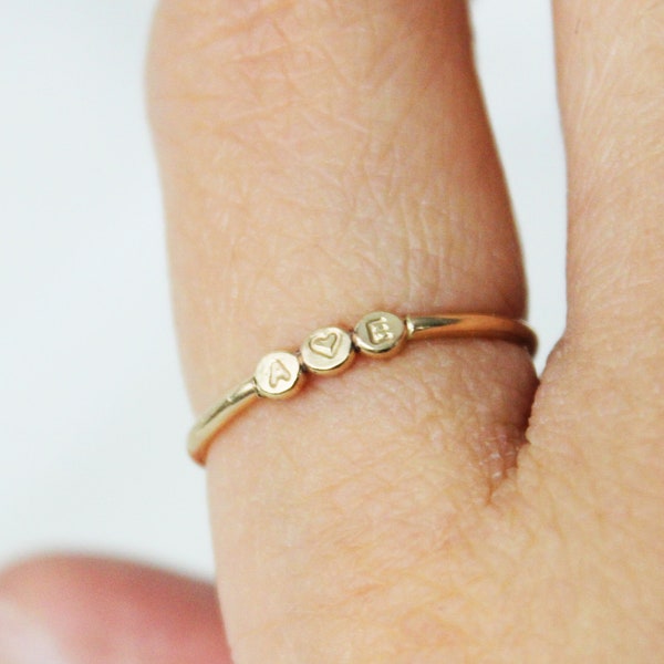 Initial Rings - Etsy