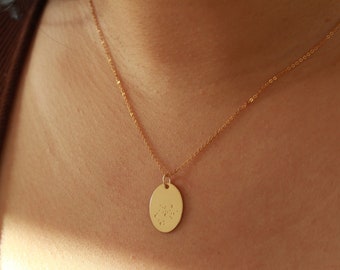 Zodiac Star Necklace, Gold Constellation Necklace, Best Friend Necklace, Zodiac Necklace, Zodiac Jewelry, Horoscope Necklace, Moon Necklace