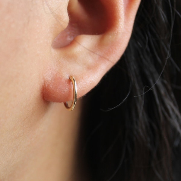 Solid Gold Earrings - Etsy