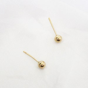 Simple Ball Studs - Gold Ball Studs - Simple Ball Earrings - Gold Filled Earrings - Gold Ball Post - Simple Gold Earrings - Gift for her