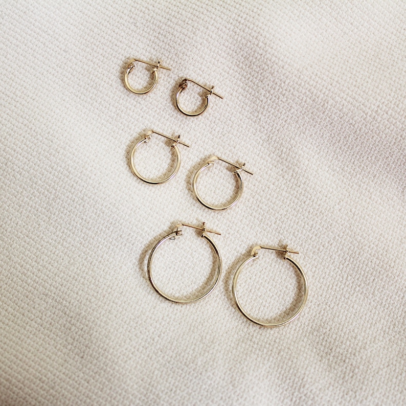 Tiny Hoop Earrings Gold Filled Hoops Gold Hoops Cartilage Etsy Canada