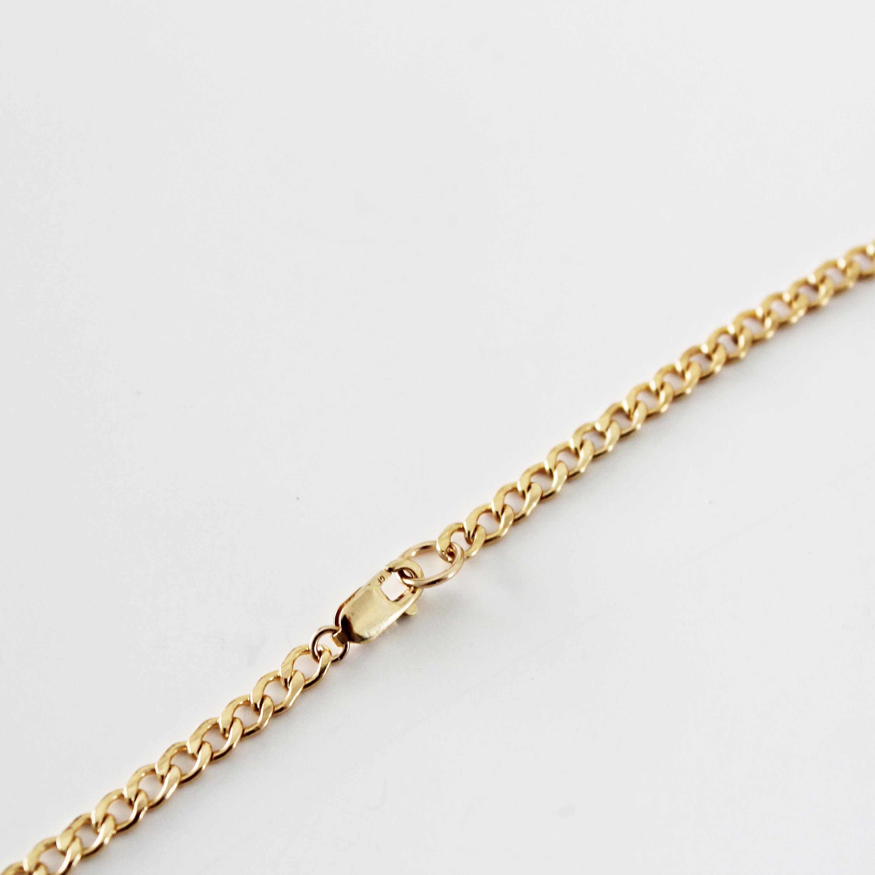 Tiny Curb Chain Bracelet, Link Chain Bracelet, Cuban Chain