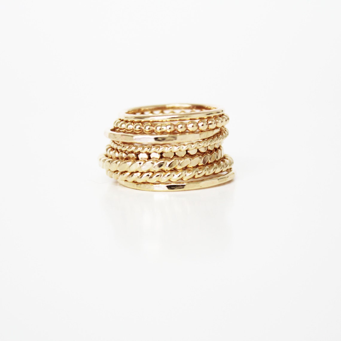 14k Gold Filled Ring Gold Stackable Rings Dainty Gold Ring Etsy