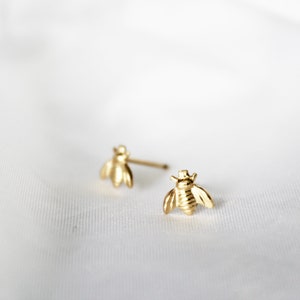 Bee Earrings, Bee Stud Earrings, Bumble Bee Earrings, Bee Jewelry, Bee Studs, Honey Bee Earrings,  Honey Bee Earrings, Insect Jewelry,  Gift