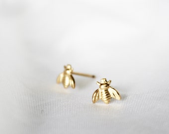 Bienenohrringe, Bienenstecker, Hummelohrringe, Bienenschmuck, Bienenstecker, Honigbienenohrringe, Insektenschmuck, Geschenk