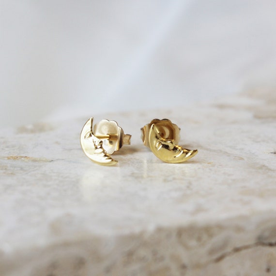 Half shop face earrings