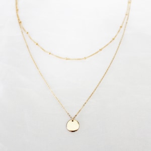 Pendant Necklace Set - Dainty Gold Necklace - Gold Pendant Necklace - Gold Filled Necklace - 14k Gold Necklace - Everyday Necklace - Gift