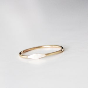 Tiny Signet Ring - Gold Signet Ring - Gold Stacking Ring - Thick Band Ring - Gold Ring - Simple Gold Ring - Gold Filled Ring - Dainty Ring