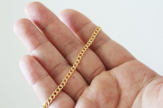 アクセサリー sunny side Small Curblink Chain Bracelet Tiny Curb Chain Bracelet, Link Chain Bracelet, Cuban Chain